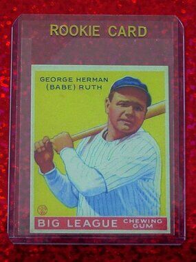 Babe Ruth Big League Chewing Gum Card